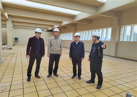 廖立波、何勇到項目開展一季度暨復工復產綜合大檢查